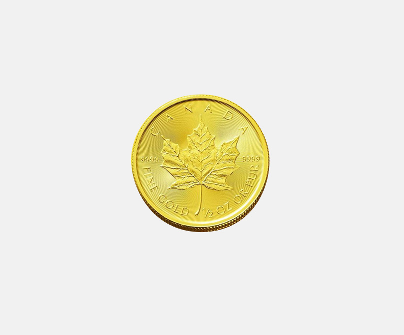 メイプルリーフ金貨1/2オンス